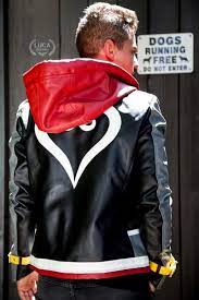 Mens Sora Kingdom Hearts Leather Jacket Leather Jacket Leather Jacket Men Captain America Leather Jacket