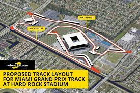 With a new track setup, f1 will loop the stadium, home of the nfl's miami dolphins. Proposed Track Layout For Miami Grand Prix Track At Hard Rock Stadium Formula1