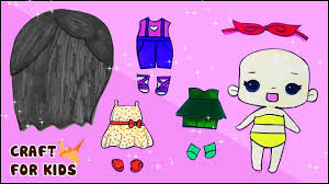 Paper Dolls Drawing Playing Easy Crafts For Family And Fun Youtube Doll Drawing Paper Dolls Easy Crafts