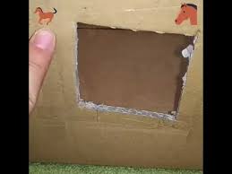Die wände wurden mit briefpapier tapeziert, die böden. Schleichstall Bauen Aus Pappe Kleines Diy Youtube