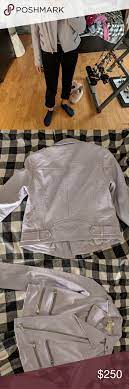 Michael Kors Lavender Crinkled Leather Moto Jacket Leather Moto Jacket Leather Moto Moto Jacket