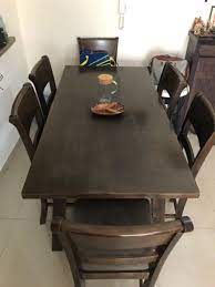 See more ideas about wooden street, dining room furniture, furniture. Solid Wood Dining Table With 6 Chairs P280680 Melltoo Com