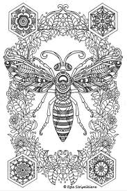 40 Imaginative Drawings Of Super Detailed Art Insect Coloring Pages Bee Coloring Pages Mandala Coloring Pages