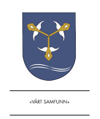 En sølv søyle på sølv fjellgrunn korslagt med en nøkkel og et sverd, begge i sølv, mot blå bakgrunn. Nyheter Drammen Hvilket Kommunevapen Synes Du Er Finest