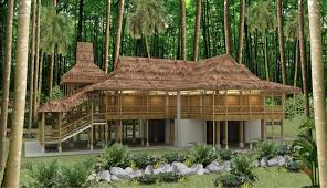 Untuk gazebo model jepang, keempat dindingnya tidak. 20 Inspirasi Desain Rumah Bambu Dengan Kesan Sejuk Dan Asri