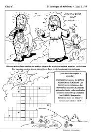 Recursos Adviento 2 Fichas Para Cada Domingo De Adviento Ciclo C Historias De La Biblia Para Ninos Biblia Para Ninos Catequesis