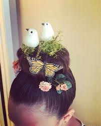 Yellow Bird With Crazy Hair Pin On 5