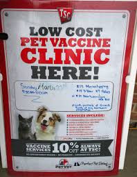 There may be clinics with more expensive rates per vaccination. Low Cost Pet Vaccination Clinic At Tractor Supply March 22 2015 Purrfect Pet Sitting Llc East Greenbush Ny