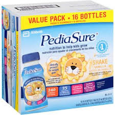Walmart Pediasure Vanilla 8 Fl Oz Bottle 16 Count Pediasure Nutrition Shakes Vanilla Nutrition