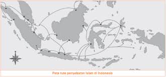 Jalur Masuk Dan Peta Jalur Penyebaran Islam Ke Indonesia