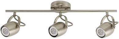 Amazon Com Globe Electric Samara 3 Light Track Lighting Brushed Nickel Led Bulbs Included 58959 Home Track Lighting Led Track Lighting Track Lighting Kits