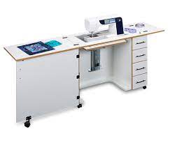 Americana's besty sewing machine desk has an opening that can fit some of the largest sewing and embroidery machines. Sewing Machine Desk With 4 Drawers 920 Sylvia Sewing Cabinets