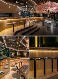This Japanese Sake Bar In Montreal Is Designed Around A Cherry Blossom Tree Modern Restaurant Design Japanese Restaurant Interior Restaurant Interior Design