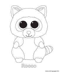 Print Rocco Beanie Boo Coloring Pages Beanie Boo Birthdays Penguin Coloring Pages Beanie Boo Party