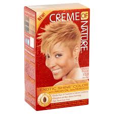 creme of nature exotic shine color hair color 10 0 honey