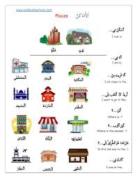 Places In Arabic Spoken Arabic Learning Arabic Learn Arabic Online