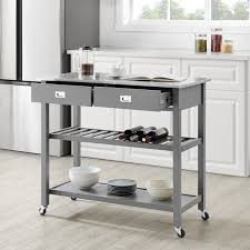 Kitchen island ideas for stunning spaces? Chloe Stainless Steel Top Kitchen Island Cart 37 H X 42 W X 20 D On Sale Overstock 31104174