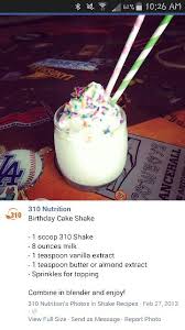 Birthday cake, herbalife shake recipes, pinterest. Birthday Cake Shake Nutrition Shake Recipes Shake Recipes 310 Shake Recipes