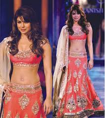 Priyanka chopra wore a monotone red lehenga with sequin work all over designed by sabyasachi. Why Girls Want To Wear Bollywood Celebrities Lehenga On Her Wedding Day Indian Fashion Mantra