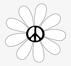 Black and white peace sign. Peace Symbol Peace Sign Flower 29 Black White Line Hippie Art Black And White 777x740 Png Download Pngkit