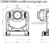 Projecteur à tête mobile hybride Zoom Martin Mac Era 1200W ...