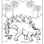 Malvorlage Stegosaurus Dinosaurier Kostenlose Ausmalbilder