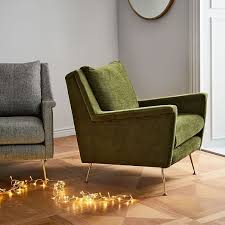 Carlo Mid Century Chair Metal Legs Mid Century Chair Mid Century Armchair Mid Century Modern Chair