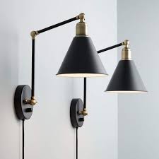 18'' h x 10.5'' w x 3.75'' d. The Best Plug In Sconces No Electrician Needed Apartment Therapy