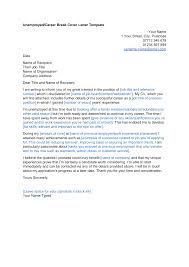 An email cover letter needs to be as properly formatted as a typed cover letter. Http Www Afrecruit Com Unemployed Career Break Cover Letter Template Pdf