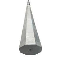 Poste metalico conico 8s para alumbrado publico