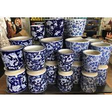 4.7 out of 5 stars. Blue And White Tall Round Porcelain Pots Pots N Pots