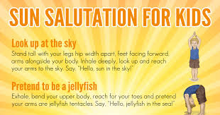 Sun Salutation Printable Yoga Poster For Kids Pdf Sun Salutations Are The Core To Any Yoga Sequence Practicing Sun Yoga For Kids Childrens Yoga Relaxing Yoga