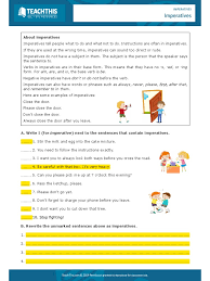 French imperative mood, how to build it, how to use it, easy as usual with pascal: Imperatives Students English As A Second Or Foreign Language Subject Grammar