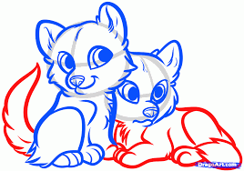 Wolf Pups Wolf And Cubs Drawings Wolf Drawing