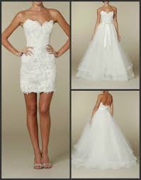 Maybe you would like to learn more about one of these? 2016 Weiss Spitze Minikleid Hochzeitskleid Brautkleider Abnehmbare Rock A Linie Brautkleid Prinzessin Kleider Hochzeit Hochzeitskleid