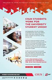 Csun Students Job Information Sessions At The University Student Union California State University Northridge