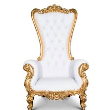 Up to 5 years warranty, 30 days return & refund policy, free shipping sitewide Throne Chair White Gold Dutchess Unfailing Moments Event Design Inc