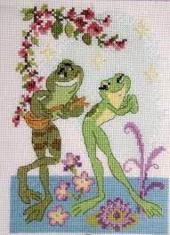 Makes a great handmade crossstitch gift. 76 Frog Sewing Ideas Cross Stitch Animals Cross Stitch Cross Stitch Patterns