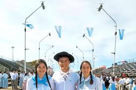 San martín celebró el 25 de mayo con gran bandera a orillas del lacar. Nationalfeiertag 25 De Mayo Wird Mit Musik Und Essen Gefeiert Gauchotanz Mit Sombrero Ladbergen Westfalische Nachrichten