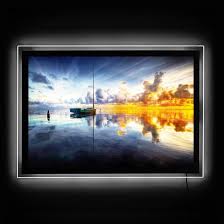 led wandbild yugawa time for reflection led wandbilder led bilderrahmen acrylglas foto