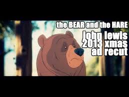 Set in a beautiful forest, poor bear is the only animal that never gets to celebrate christmas because he has to hibernate every year. John Lewis Christmas Advert 2013 Parody Hare And Bear Remixed Youtube