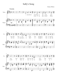 Download and print this is halloween (from the nightmare before christmas) piano sheet music by danny elfman. Sally S Song The Nightmare Before Christmas Sheet Music For Piano Voice Other Piano Voice Musescore Com
