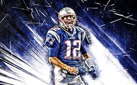 Tom brady is an nfl football quarterback for the new england patriots of the national football league. Download Wallpapers Tom Brady Grunge Art New England Patriots Nfl American Football Quarterback Thomas Edward Patrick Brady Jr National Football League Blue Abstract Rays Tom Brady New England Patriots For Desktop Free