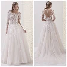 Pronovias Dresses Emelina Illusion Sleeve Wedding Gown Poshmark