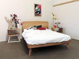 made from mixed recycled australian hardwoods this scandinavian influenced bedhead and frame is a sim scandinavian bedding scandinavian bed frames bed styling