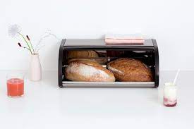 Our roll top bread bin has a flat top, so you can store canisters etc. Roll Top Bread Bin Matt Steel Fingerprint Proof Brabantia