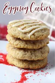 Eggnog Cookies A Festive Spin On Classic Sugar Cookies Made With Eggnog The Perfect Addition T In 2020 Fun Baking Recipes Holiday Cookie Recipes Easy Baking Recipes