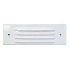 When considering outdoor wall lighting, or outdoor sconce lighting, there are several things you that plate is mounted to your exterior wall. Outdoor Low Voltage Louvered White Glass Lens Rectangle Surface Brick Step Wall Light Cover Plate
