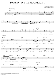 Dancin In The Moonlight Moonlight Dancing In The Moonlight Sheet Music