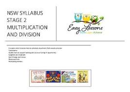 This Unit Of Work Has 4 Lessons And Suggests Quality Texts To Accompany The Lessons Please Note That It Requ Multiplication And Division I Can Statements Math